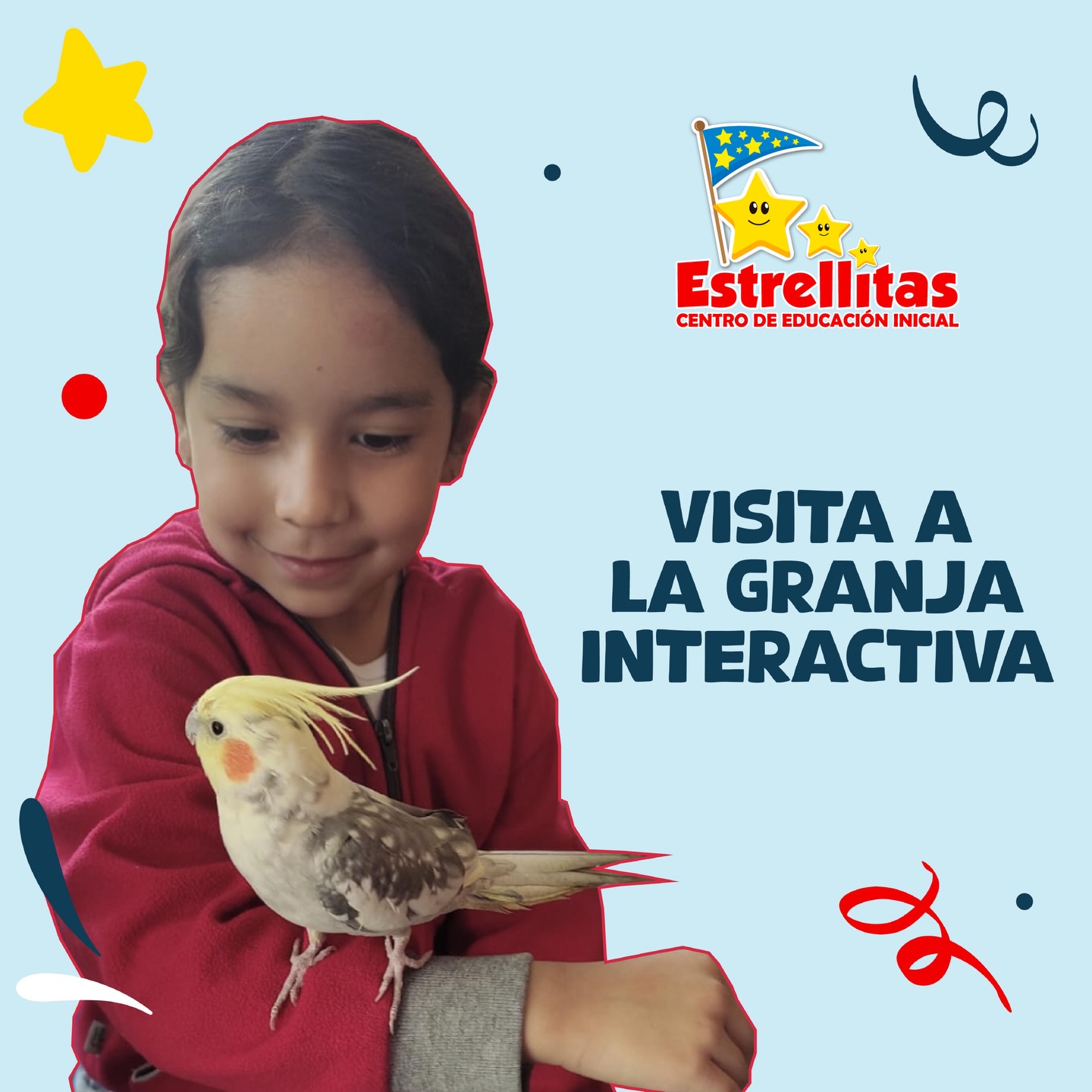 Niños en granja interactiva